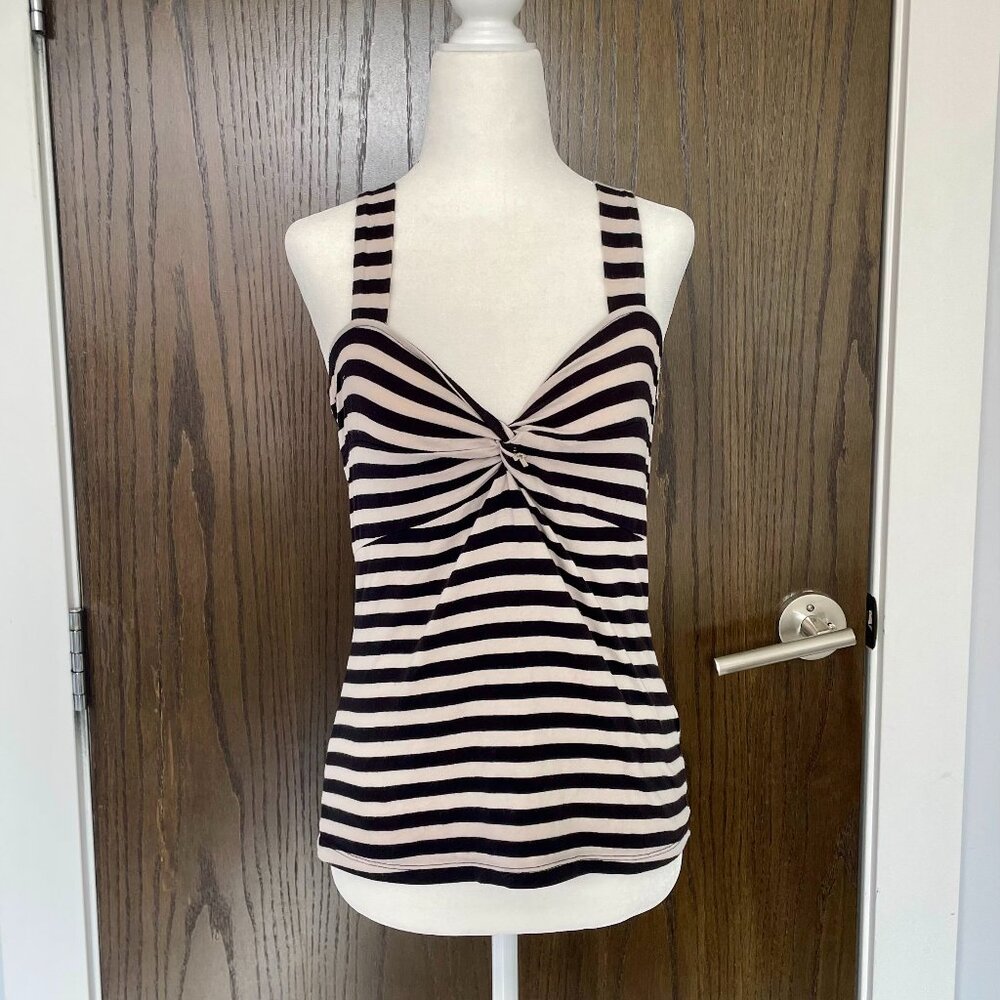 H&M Striped Cross Pendant Tank Top